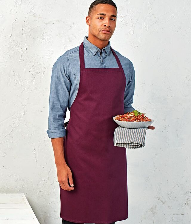 Premier PR102 100% Organic Cotton Bib Apron